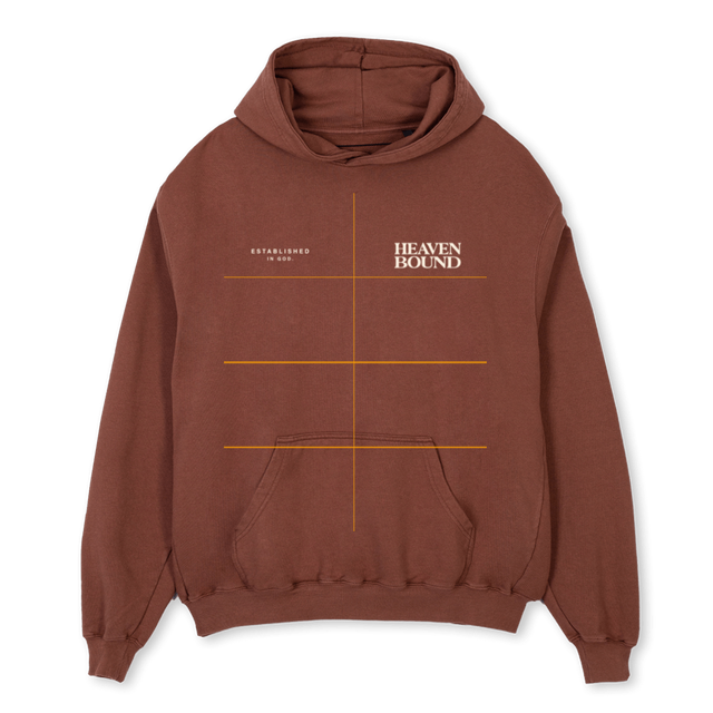 HBBROWNHOODIE Vintage Brown Oversized Hoodie.