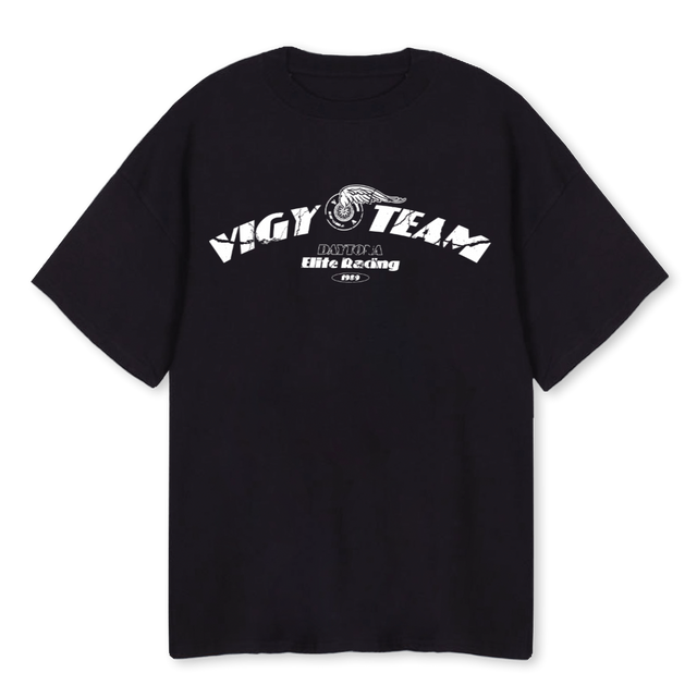 VIGY DAYTONA TEAM Black Oversized Tee.