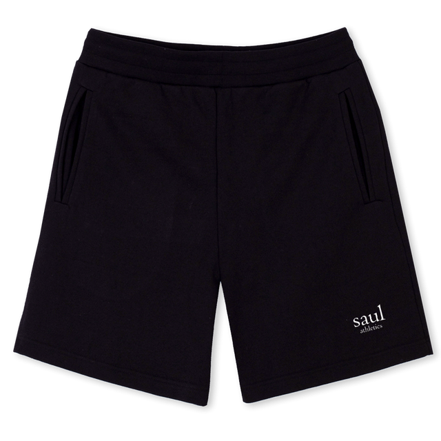 SH B Black Sweatshorts.