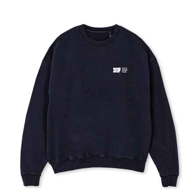 BEF GANG SWEATER Vintage Black Oversized Crewneck Sweater.