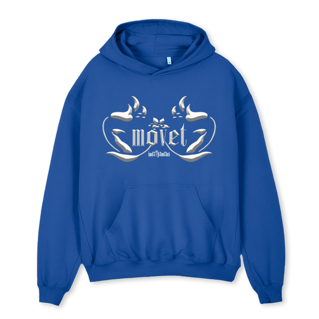 SFOURPTONEMVT Cobalt Blue Oversized Hoodie.