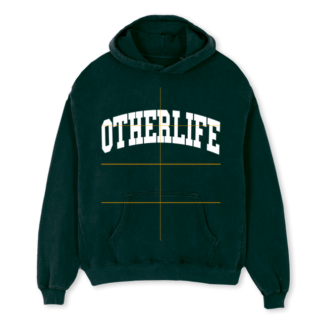 UNIVERSITY HOODIE Wild Green Oversized Hoodie.