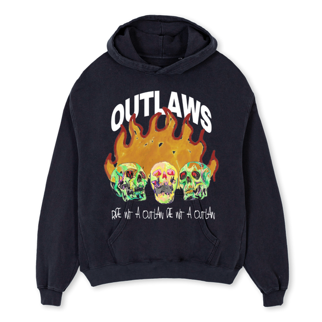 LAWSVINTAGE Vintage Black Oversized Hoodie.