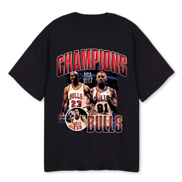 WACO CHAMPIONS Black Oversized Tee.