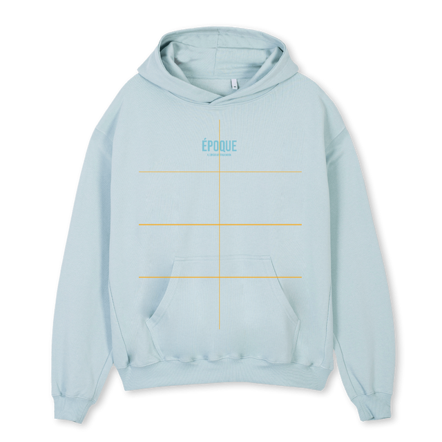 BABYBLAU Cold Blue Oversized Hoodie.