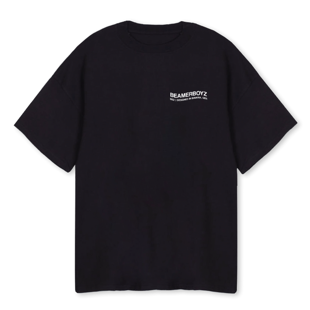 NEVER NOT SLIDING Black Oversized Tee.