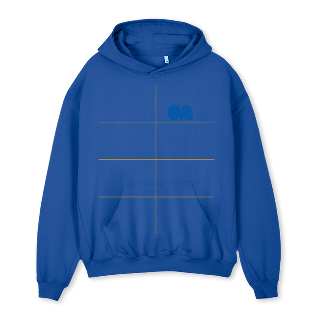 RIO Cobalt Blue Oversized Hoodie.