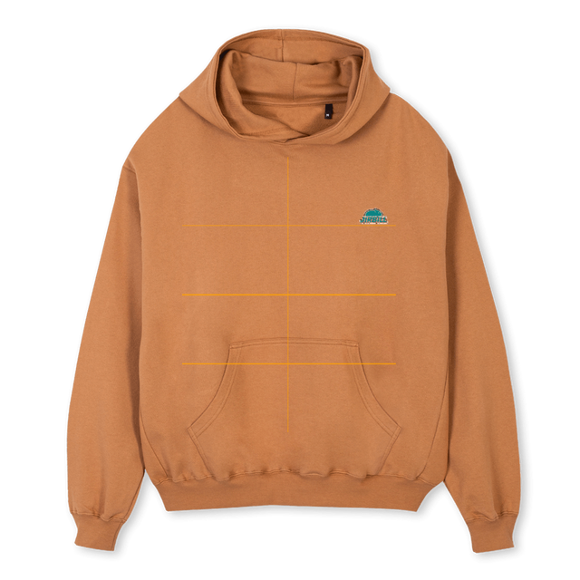 JIRBILL HOODIE Camel Oversized Hoodie.
