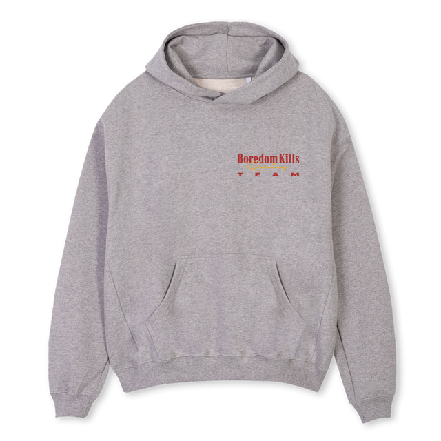 RACINGTEE Grey Marl Oversized Hoodie.