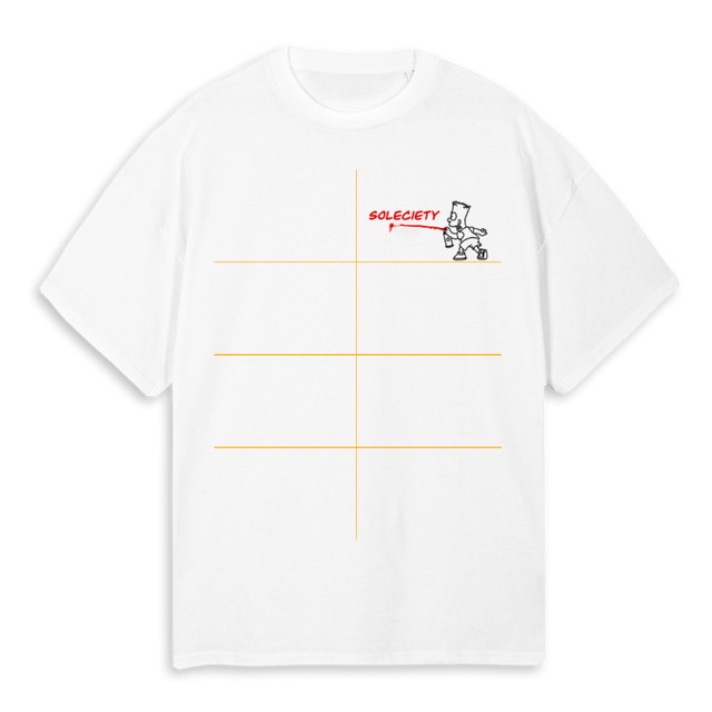 BART White Oversized Tee.