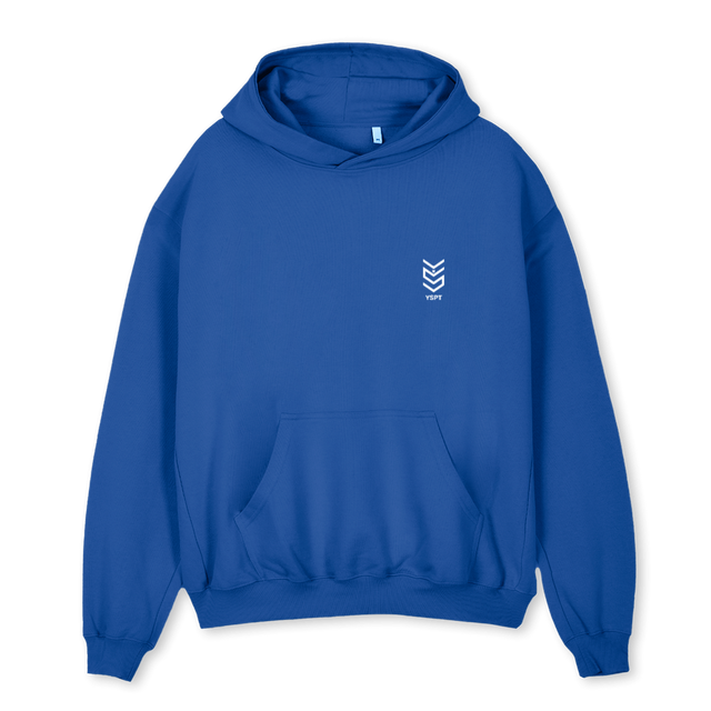 YSPT BASIC BLUE Cobalt Blue Oversized Hoodie.
