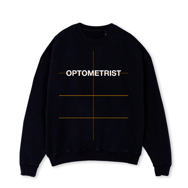 AAO TEAM Black Oversized Crewneck Sweater.