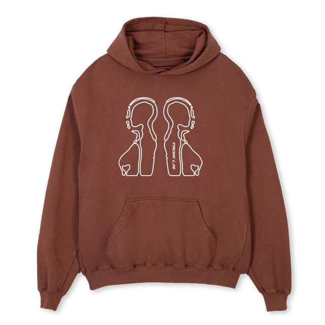 BROWN HOODIE Vintage Brown Oversized Hoodie.