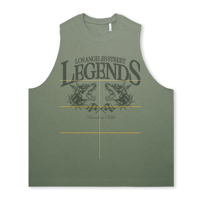 LASL Green Desert Oversized Vest.