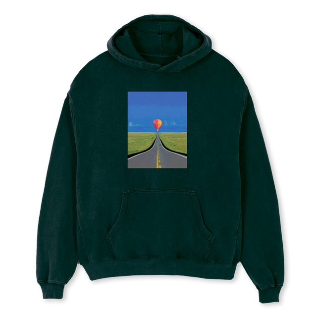 GREEN HOODIE Wild Green Oversized Hoodie.
