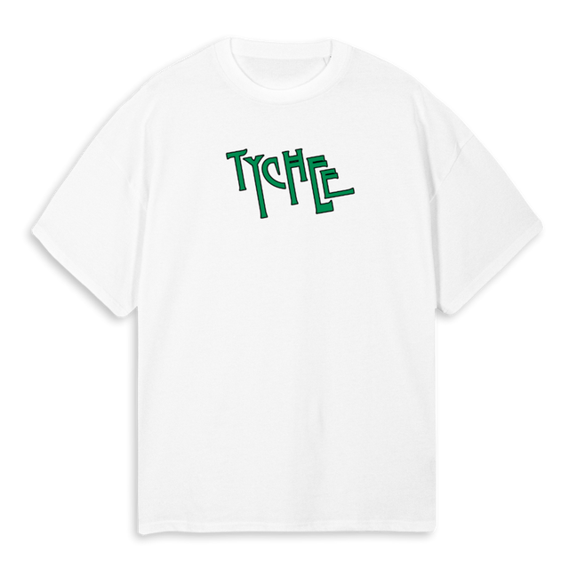 TYCHEE TARGET WHITE White Oversized Tee.