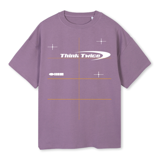 JOY Purple Oversized Tee.