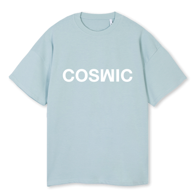 COSWIC GRAND BLUE Cold Blue Oversized Tee.