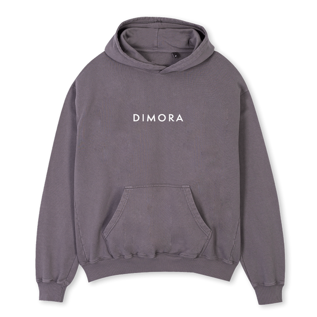 DIMORA HOODIE Pigment Grey Oversized Hoodie.