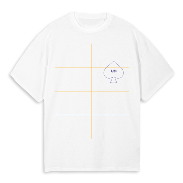 UP X PIK DAME White Oversized Tee.