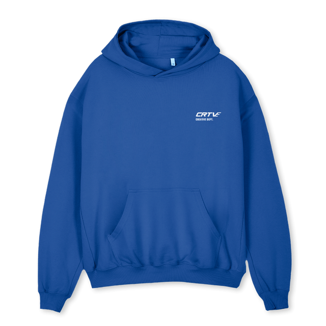 CRTVE DEPT Cobalt Blue Oversized Hoodie.