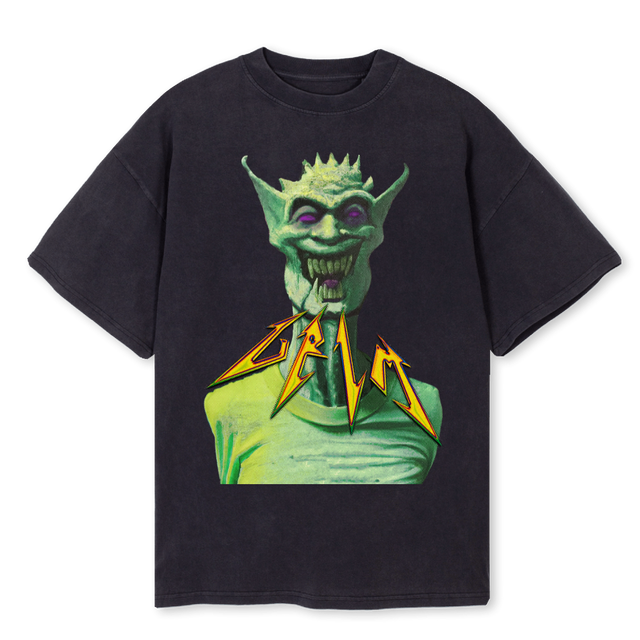 GRIM Vintage Black Oversized Tee.
