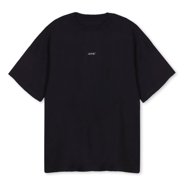 JS BASIC T Black Oversized Tee.