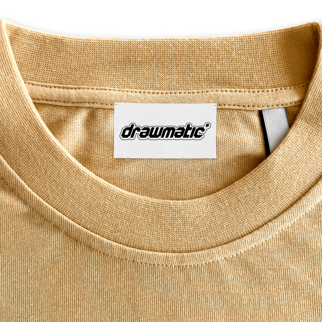 DRAWMATIC NECK Custom Woven Neck Label.