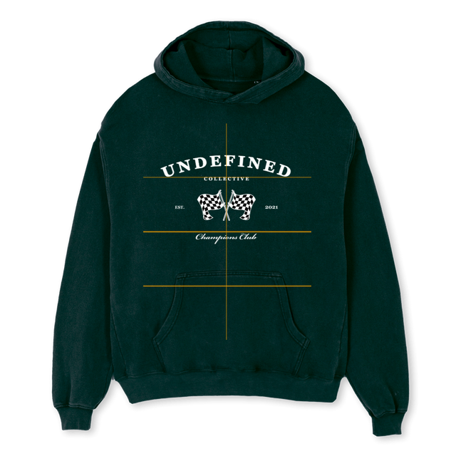UNDEFINED CHAMP Wild Green Oversized Hoodie.