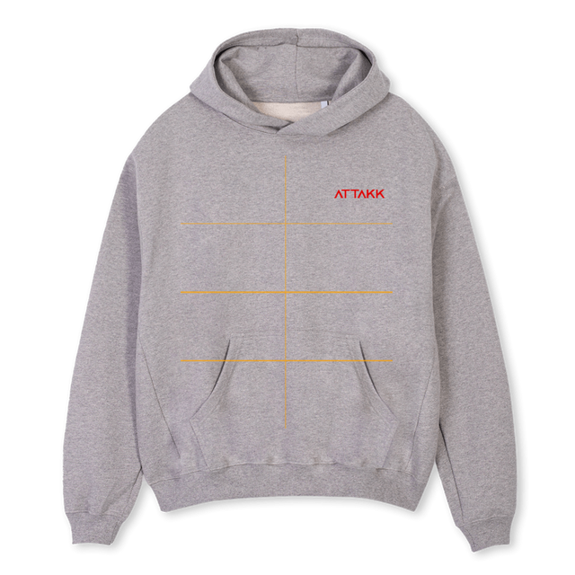 SPORTSCLUBHOODIE Grey Marl Oversized Hoodie.