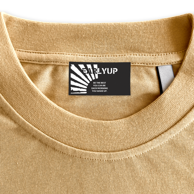 EARLYUP Custom Woven Neck Label.