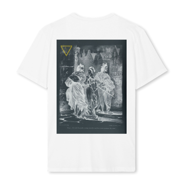 HEUDAMONIC White Regular Tee.