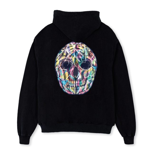 GBADROPONE Black Oversized Hoodie.