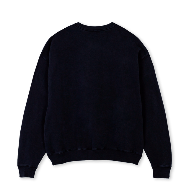 MARATHON Black Oversized Crewneck Sweater.