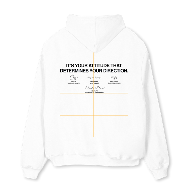 WHTE HOODIE White Oversized Hoodie.
