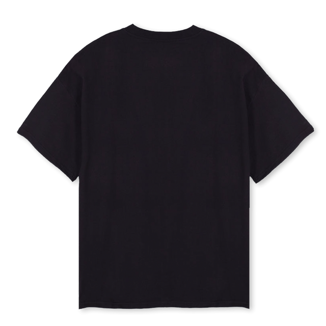 LOGO TEE Black Oversized Tee.