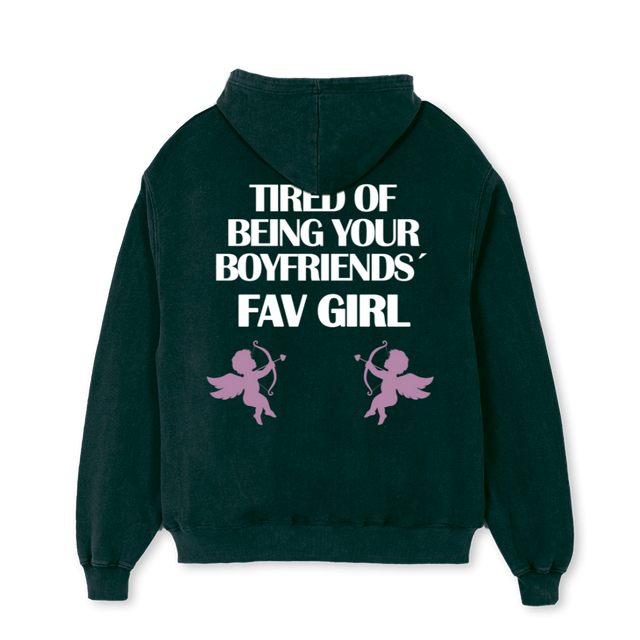 FAV GIRL HOODIE Wild Green Oversized Hoodie.