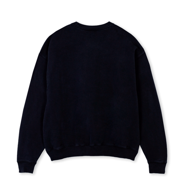 FROSTY Black Oversized Crewneck Sweater.
