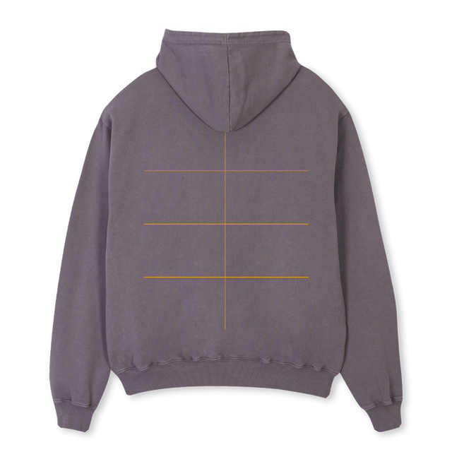 MT CLCTV PIG GREY HD Pigment Grey Oversized Hoodie.