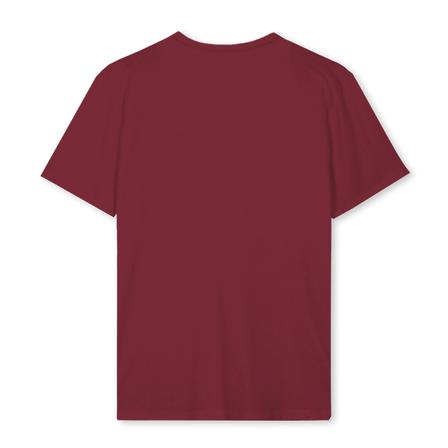 REG TSHIRT Burgundy Regular Tee.