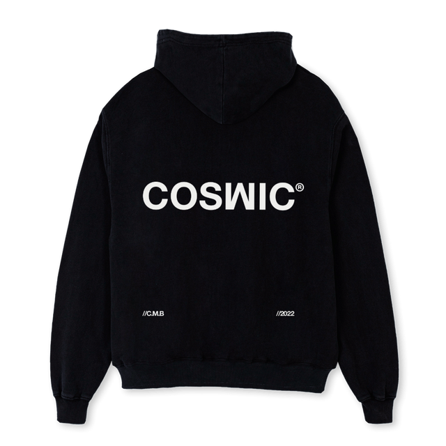 VERSIONFORFILIP Black Oversized Hoodie.
