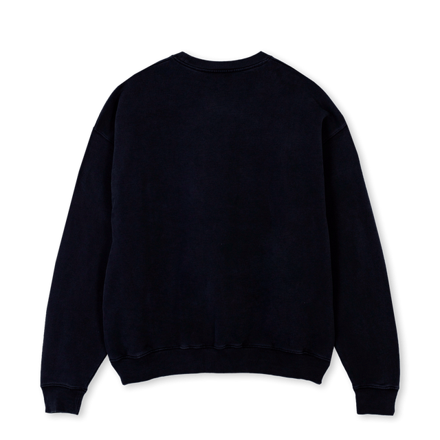 NOTITALY Black Oversized Crewneck Sweater.