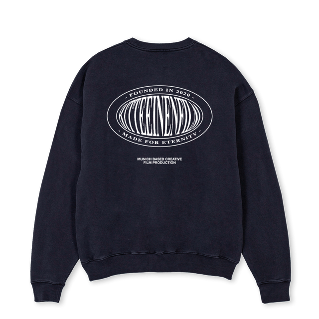 BEF GANG SWEATER Vintage Black Oversized Crewneck Sweater.