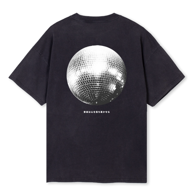 RANDOMLETTERSA Vintage Black Oversized Tee.