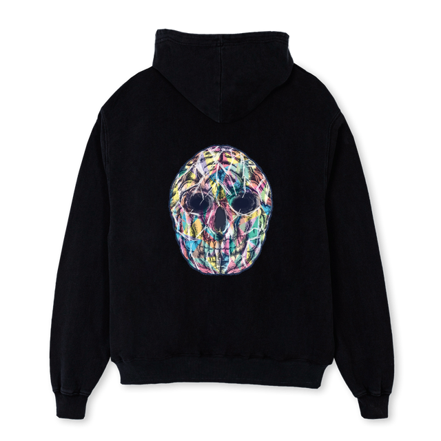 DROPUNO Black Oversized Hoodie.