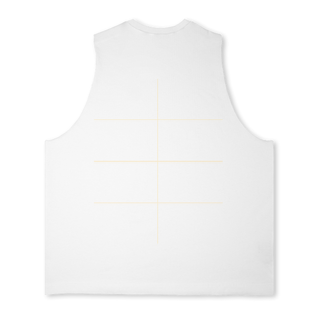 SAUL ATH VEST WHT Bright White Oversized Vest.