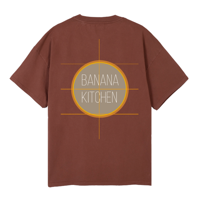 BANANA TEA UN Vintage Brown Oversized Tee.