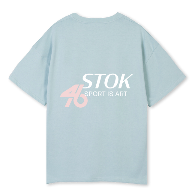 STOK FOURTYSIX  Cold Blue Oversized Tee.