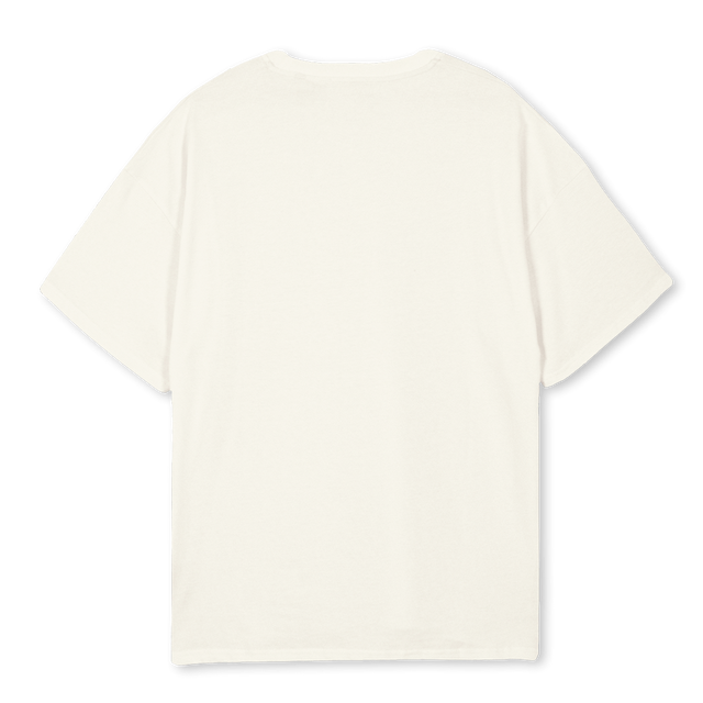 CR SS LOCKUP Cream Oversized Tee.