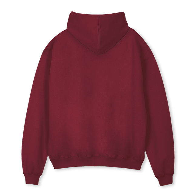 VB BASIC Burgundy Oversized Hoodie.